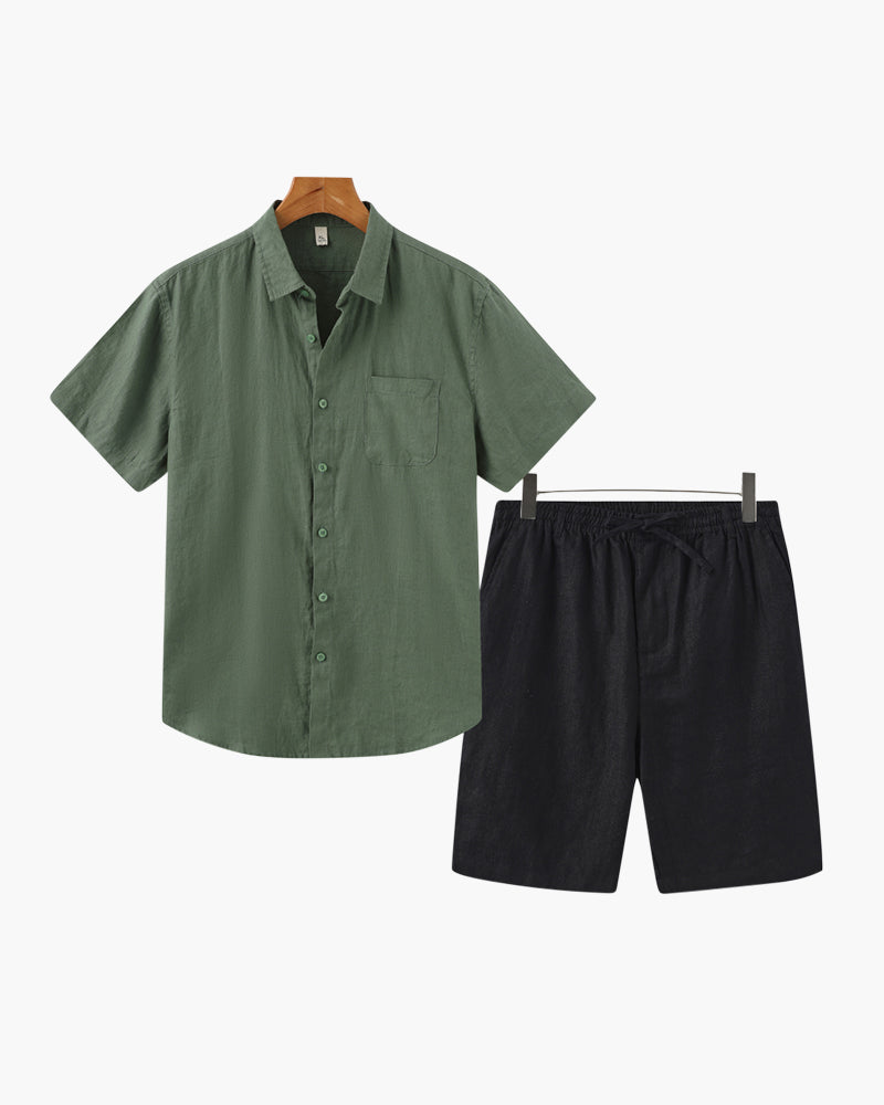 Linen Combo (Shorts) - Montierri