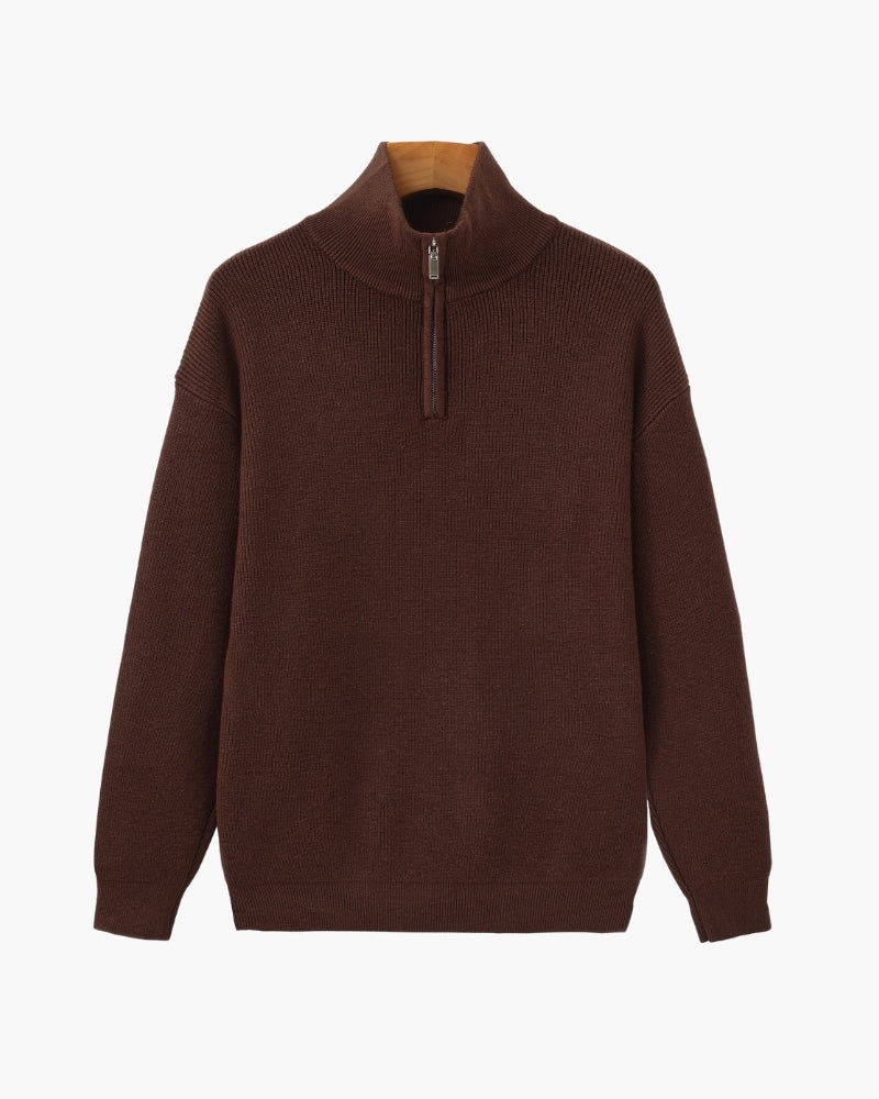 Refined Half-Zip Knit Pullover - Montierri