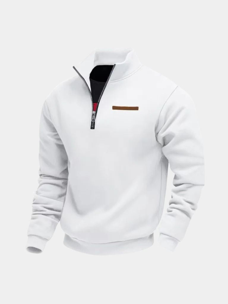 Slate Urban High Collar Pullover - Montierri