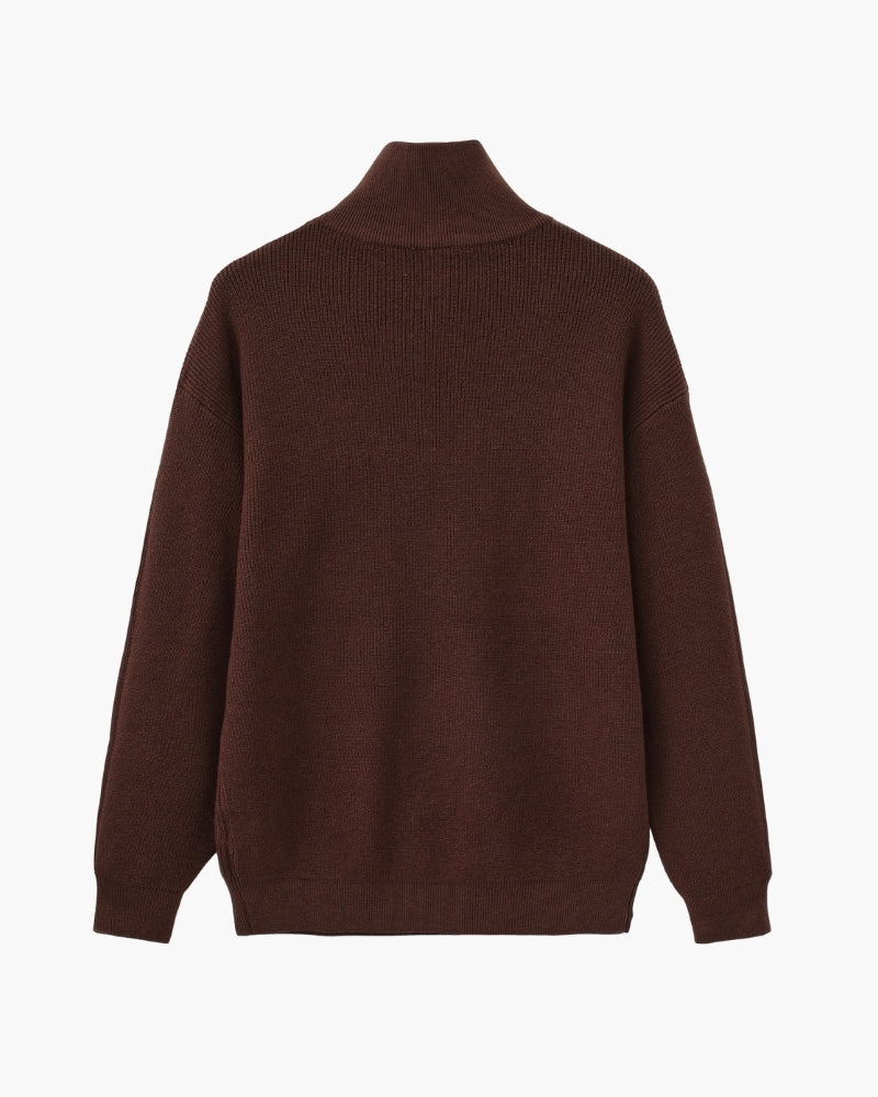 Refined Half-Zip Knit Pullover - Montierri