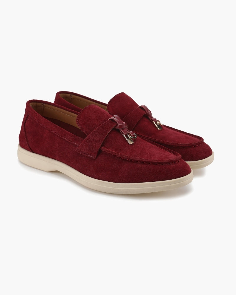Suede Lady Loafers - Montierri