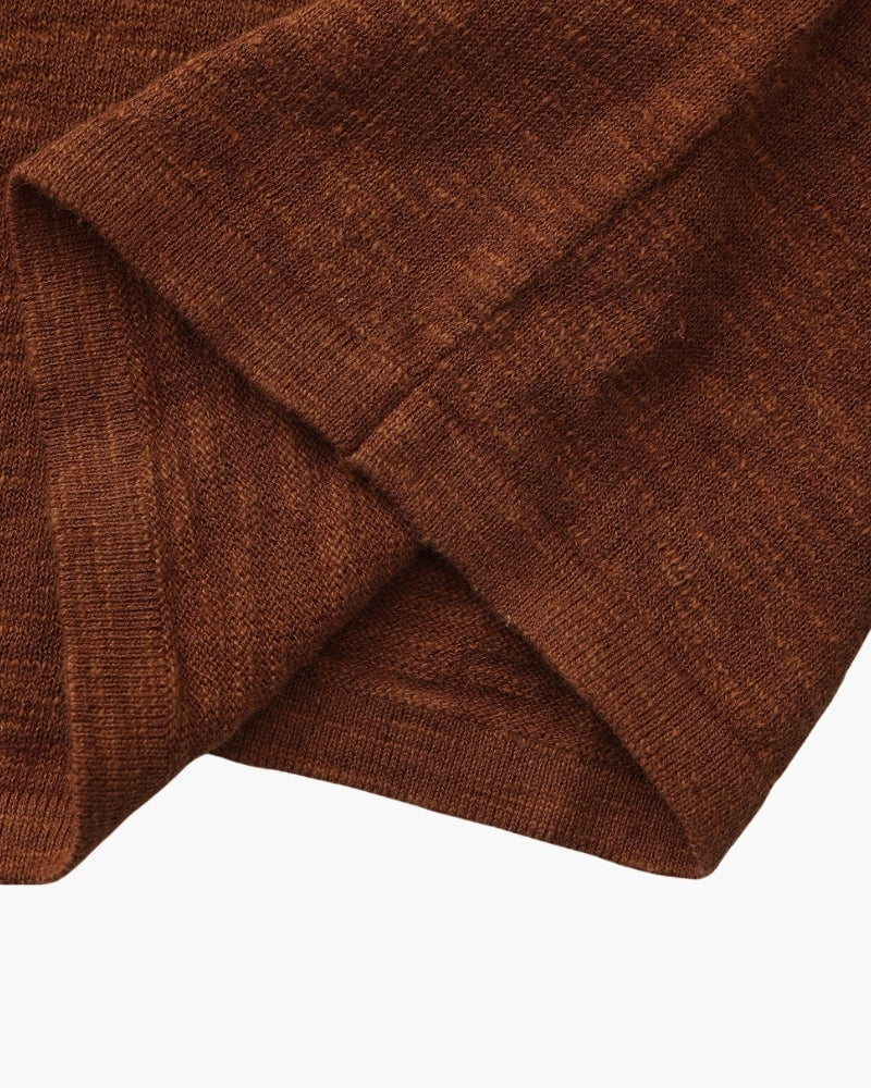 Linen Cotton Essential Crewneck - Montierri
