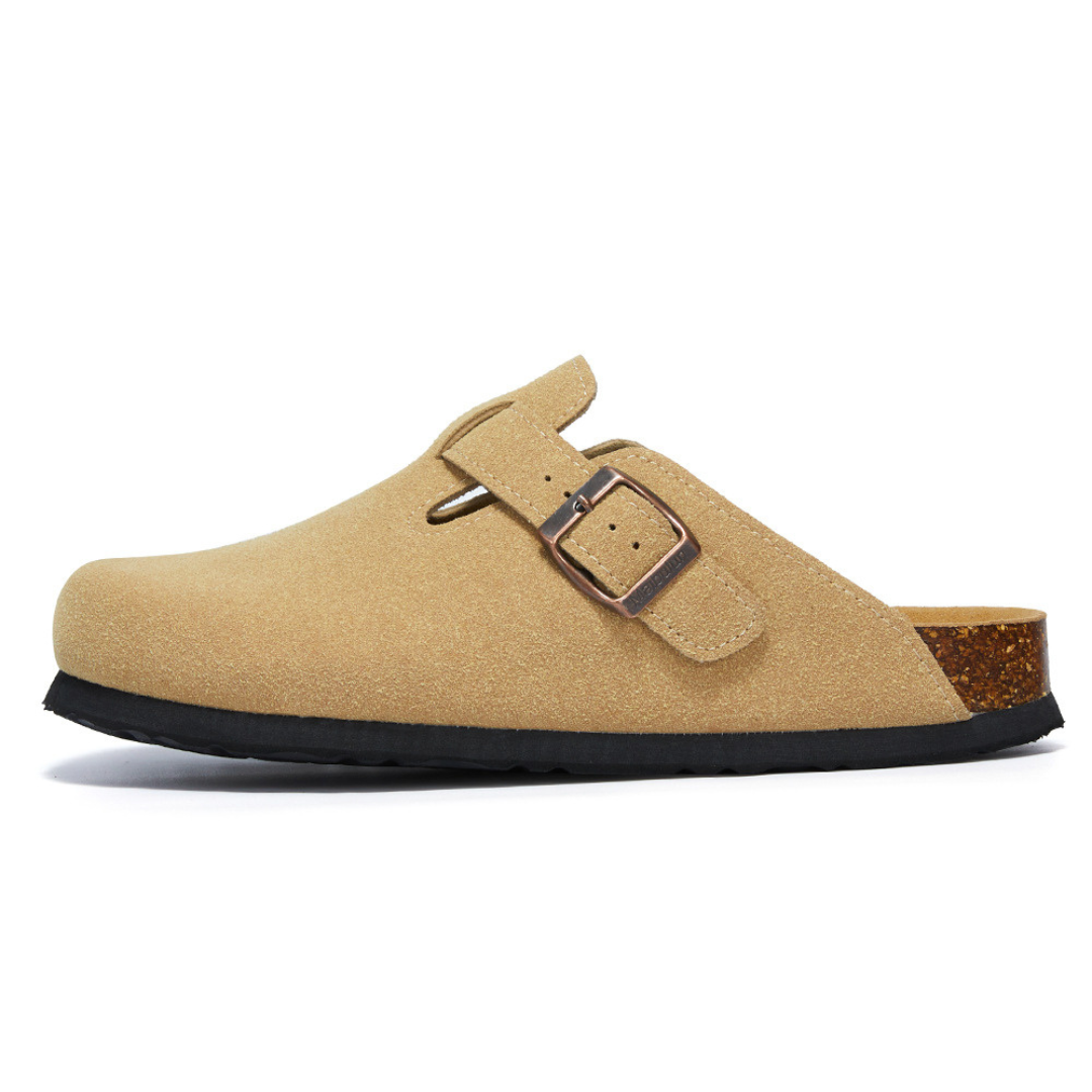 Pucon Suede Clog - Light Brown | Montierri