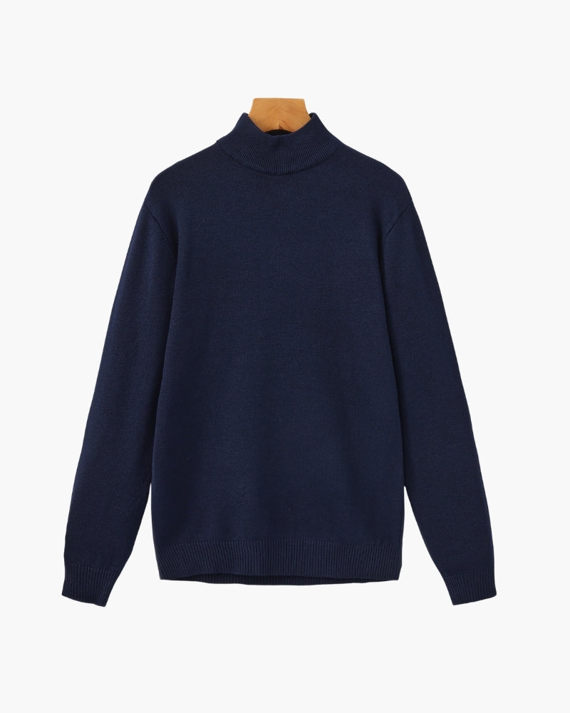 Essential Ribbed Mock Neck Sweater - Montierri