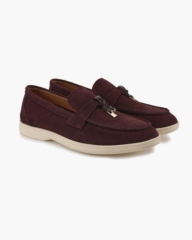 Suede Lady Loafers - Montierri