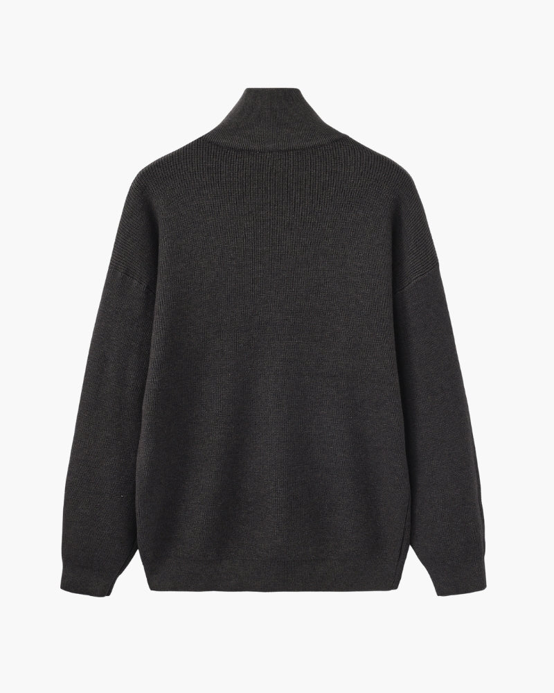 Refined Half-Zip Knit Pullover - Montierri