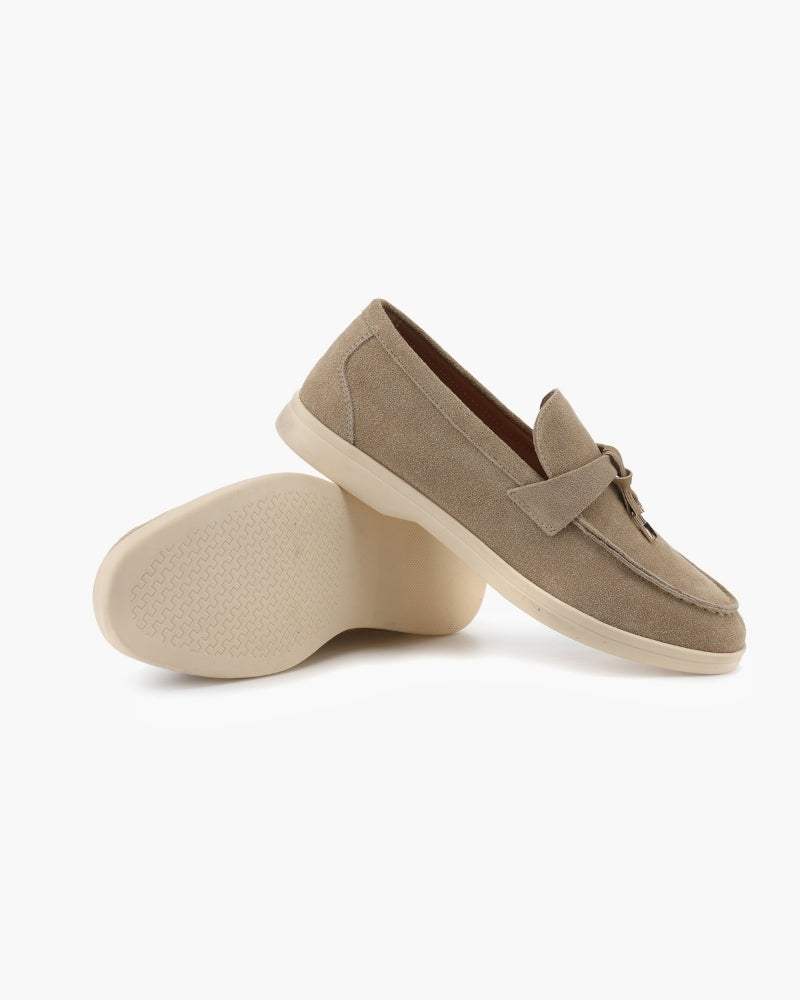 Suede Lady Loafers - Montierri
