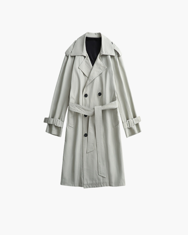 Classic Double-Breasted Trench Coat - Montierri