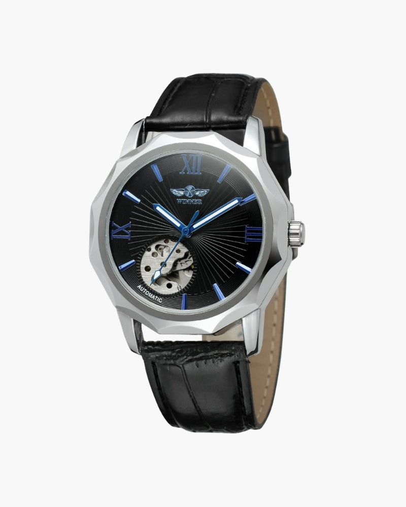 Classic Skeleton Dial Steel Watch - Montierri