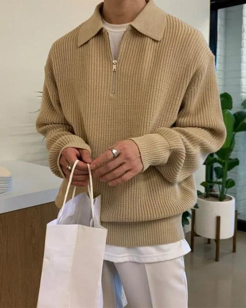 Cesare Half Zip Sweater - Montierri