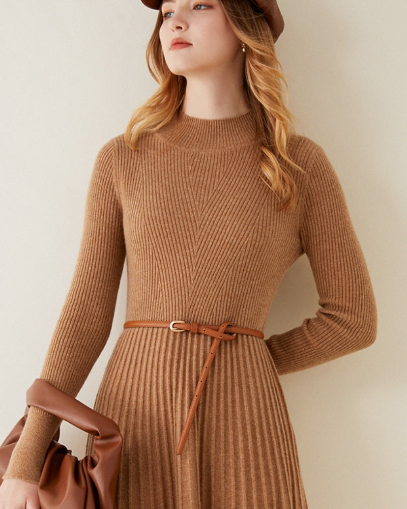 Pure Cashmere Flare Dress - Montierri
