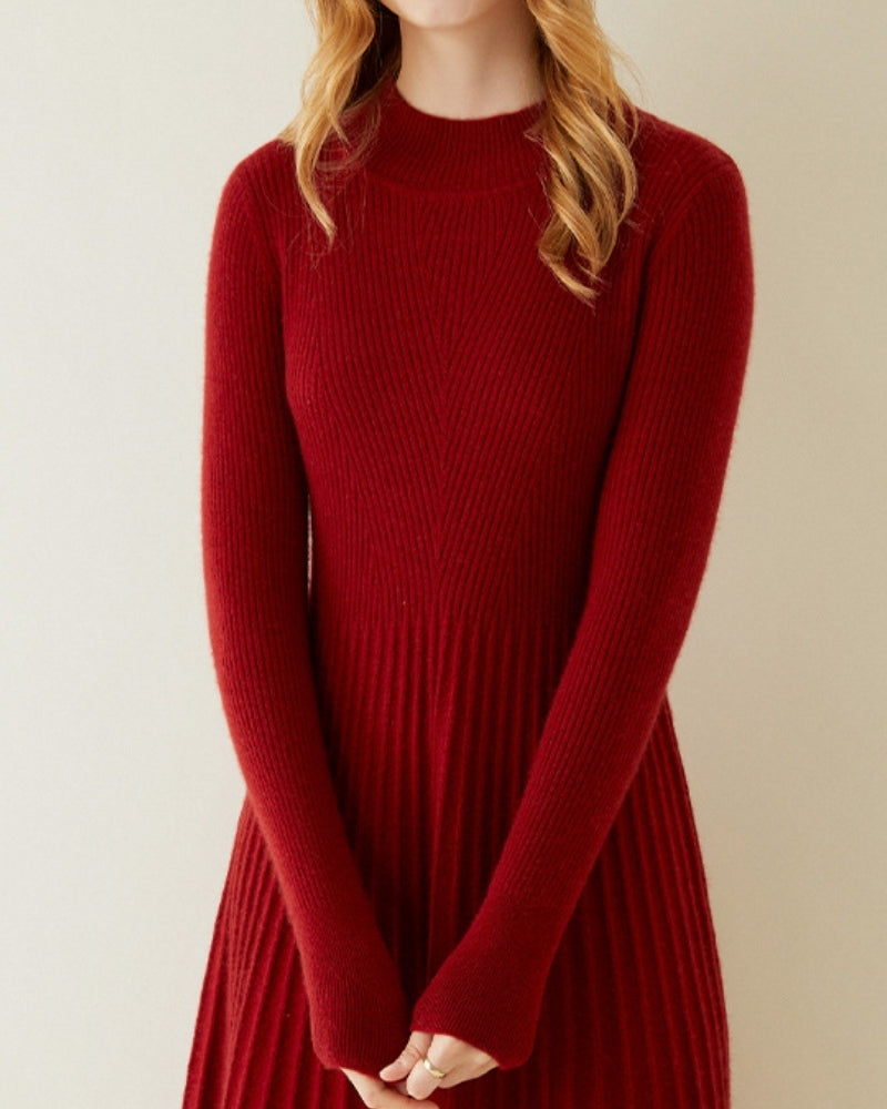 Pure Cashmere Flare Dress - Montierri