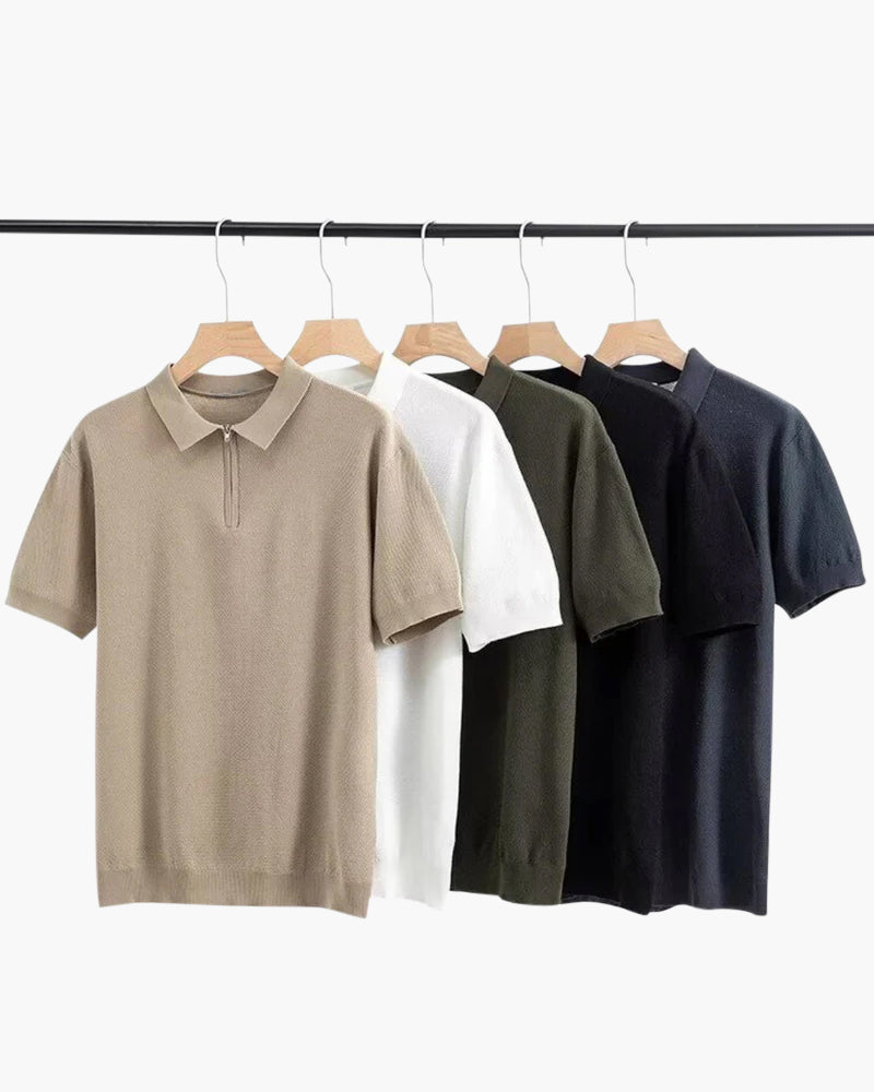 Marbella Zip Up Polo - Montierri
