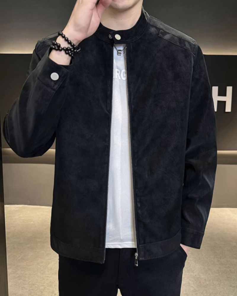Estate Suede Leather Jacket - Montierri