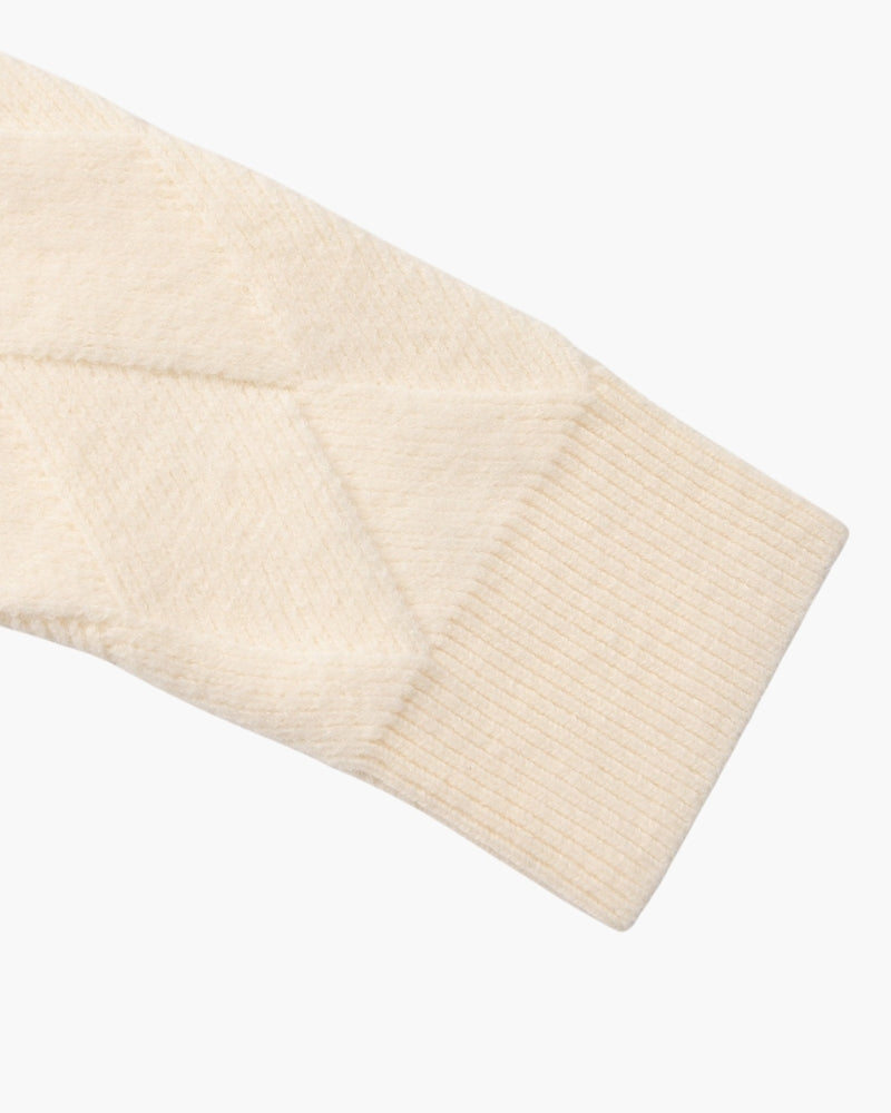 Diamond Knit Crewneck Sweater - Montierri