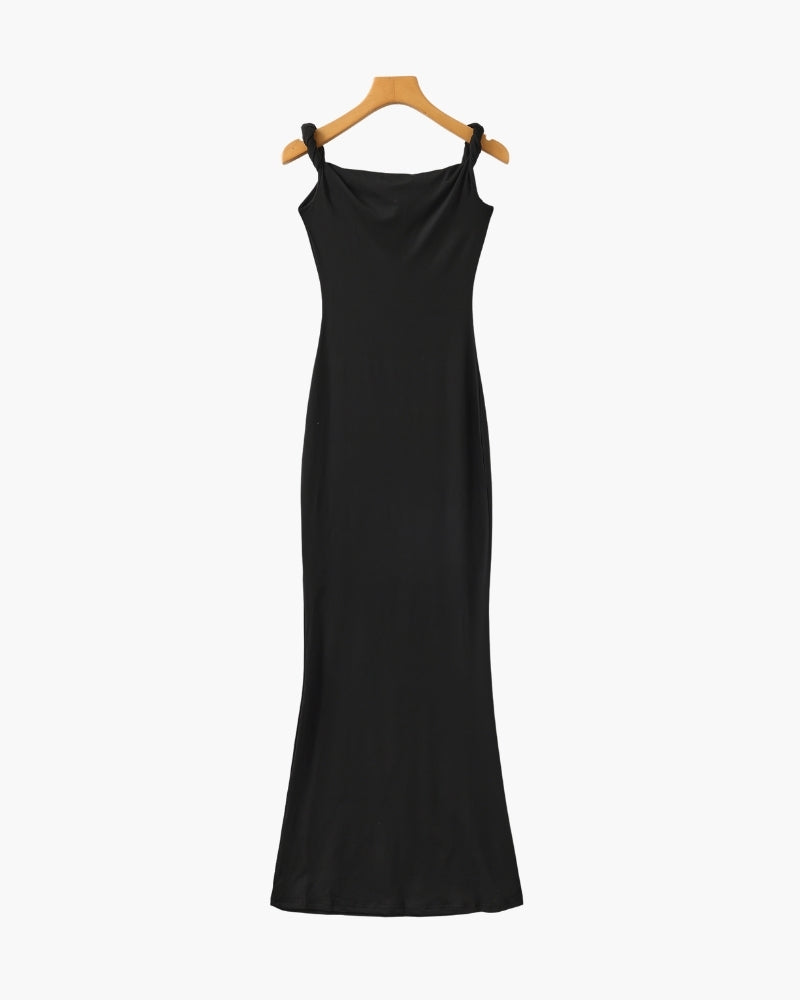 One-Shoulder Bodycon Long Dress - Montierri