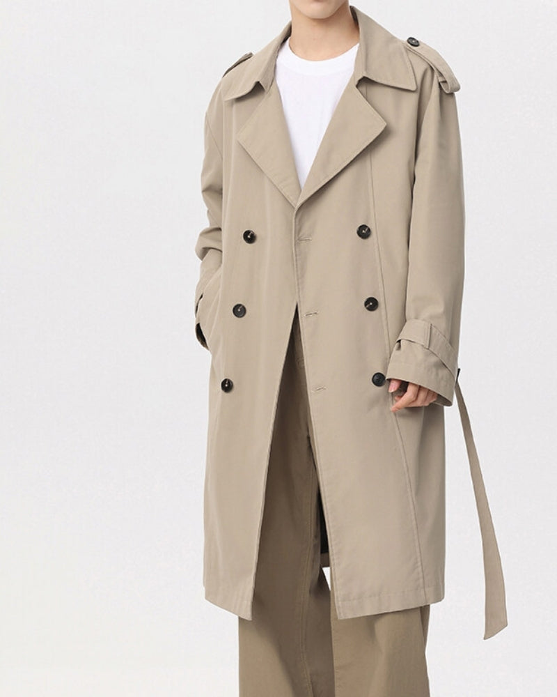 Classic Double-Breasted Trench Coat - Montierri