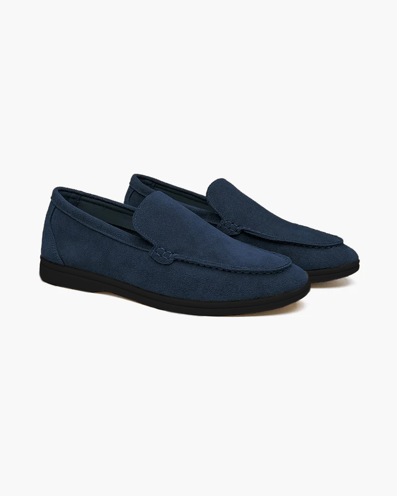 Premium Suede Loafers - Black Soles - Montierri
