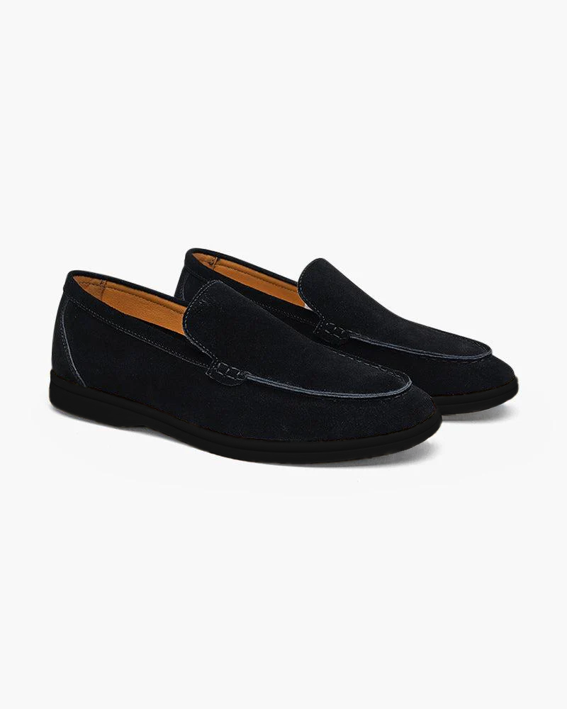 Premium Suede Loafers - Black Soles - Montierri