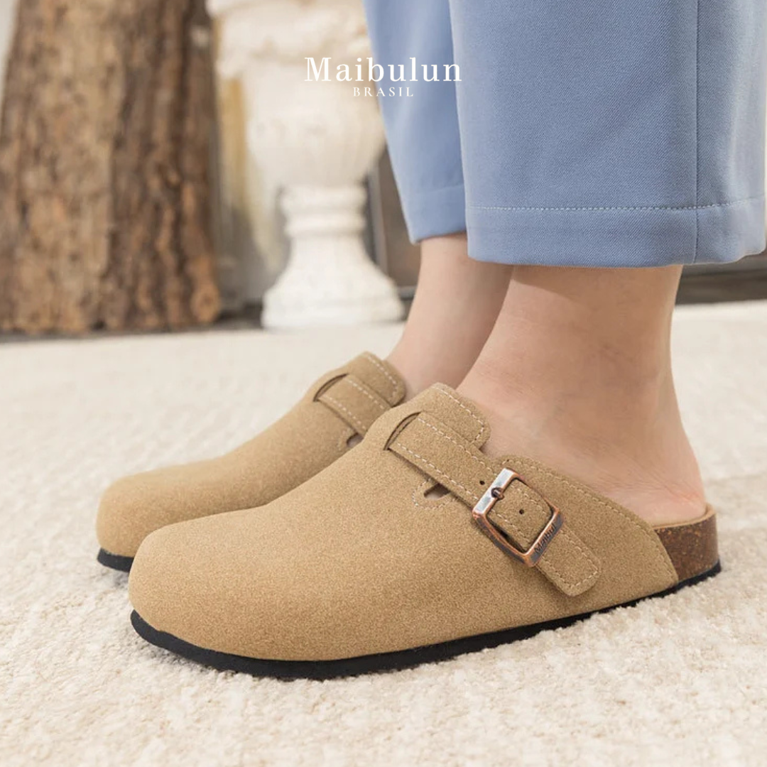 Pucon Suede Clog - Light Brown | Montierri