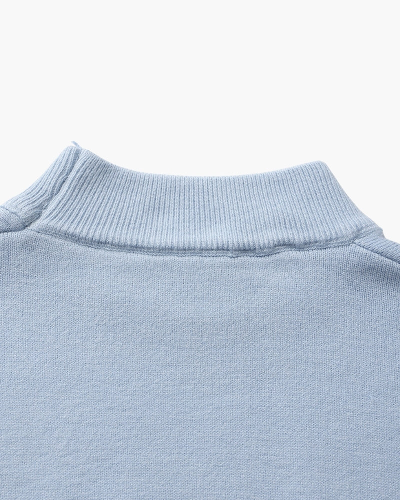 Essential Ribbed Mock Neck Sweater - Montierri