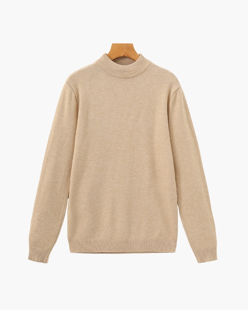 Essential Ribbed Mock Neck Sweater - Montierri
