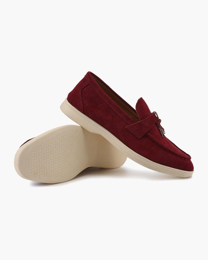 Suede Lady Loafers - Montierri