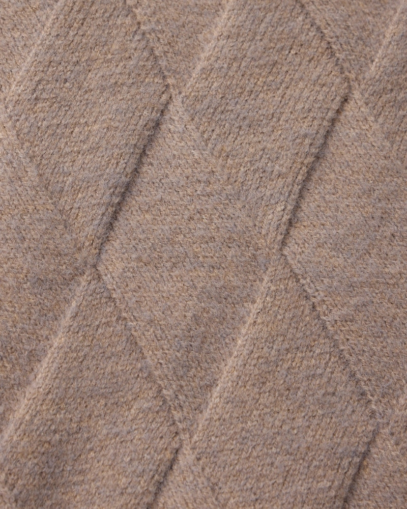 Heritage Diamond Knit Zip Cardigan - Montierri