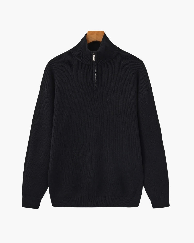 Refined Half-Zip Knit Pullover - Montierri