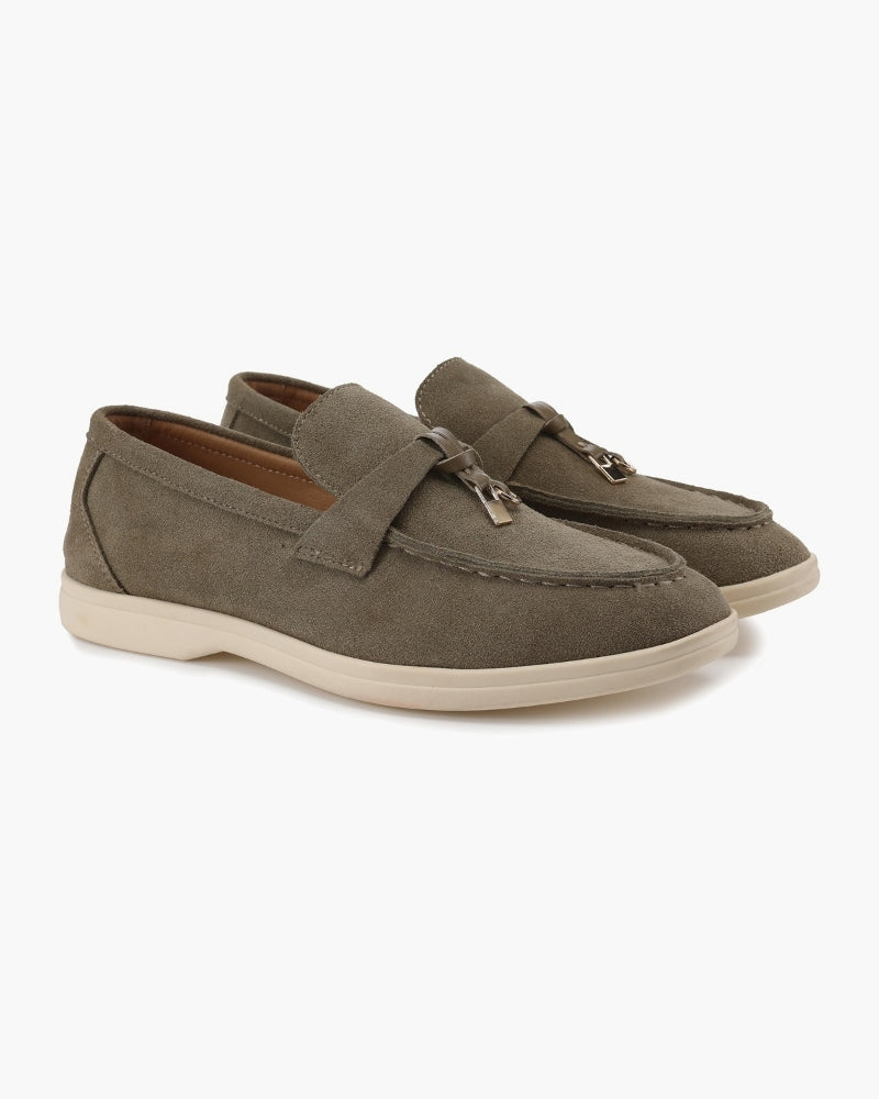 Suede Lady Loafers - Montierri