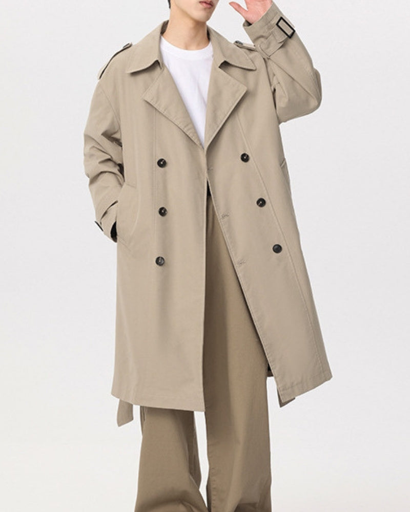 Classic Double-Breasted Trench Coat - Montierri