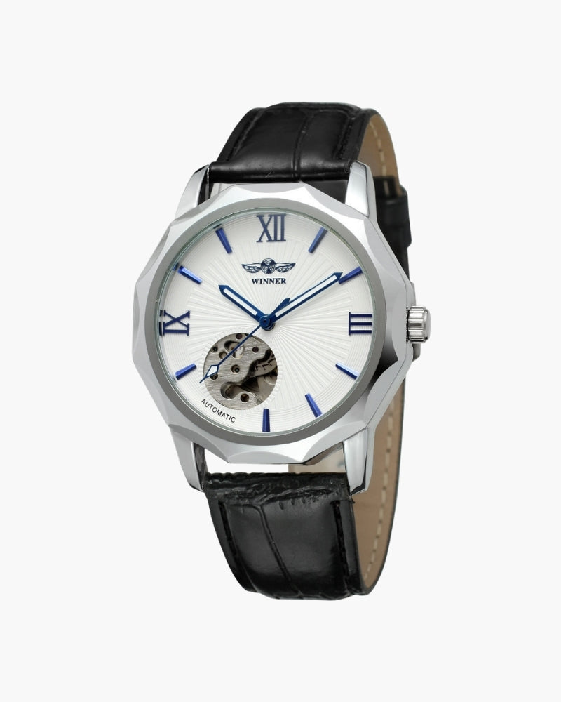 Classic Skeleton Dial Steel Watch - Montierri