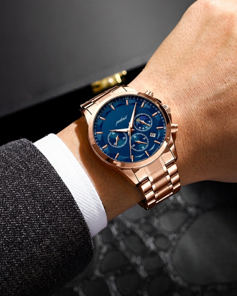 Precision Chronograph Steel Watch - Montierri