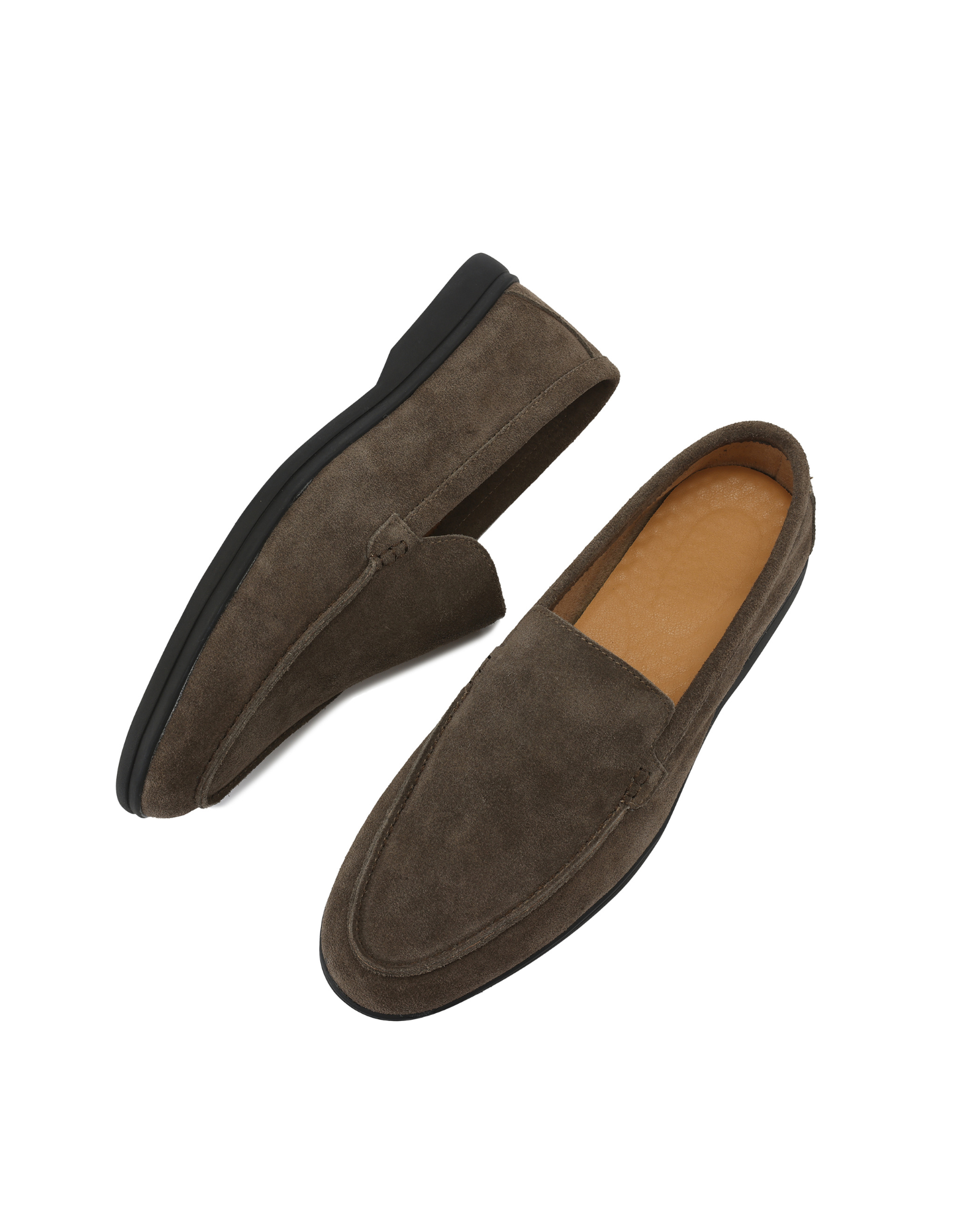 Premium Suede Loafers - Black Soles - Montierri