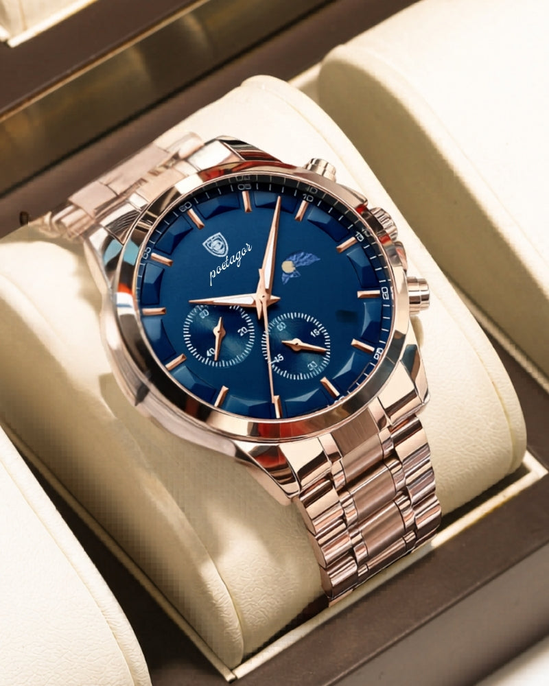 Precision Chronograph Steel Watch - Montierri