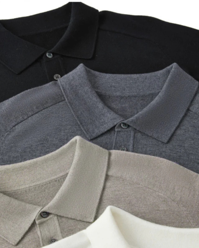 100% Premium Wool Polo - Montierri