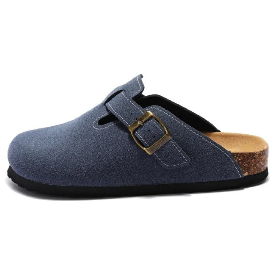 Pucon Suede Clog - Dark Blue | Montierri