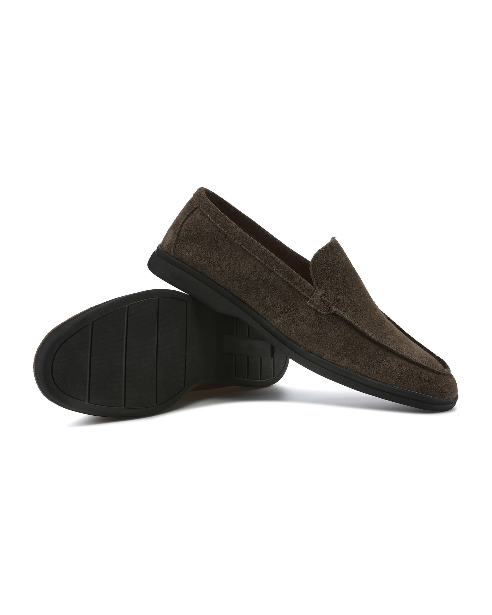 Premium Suede Loafers - Black Soles - Montierri