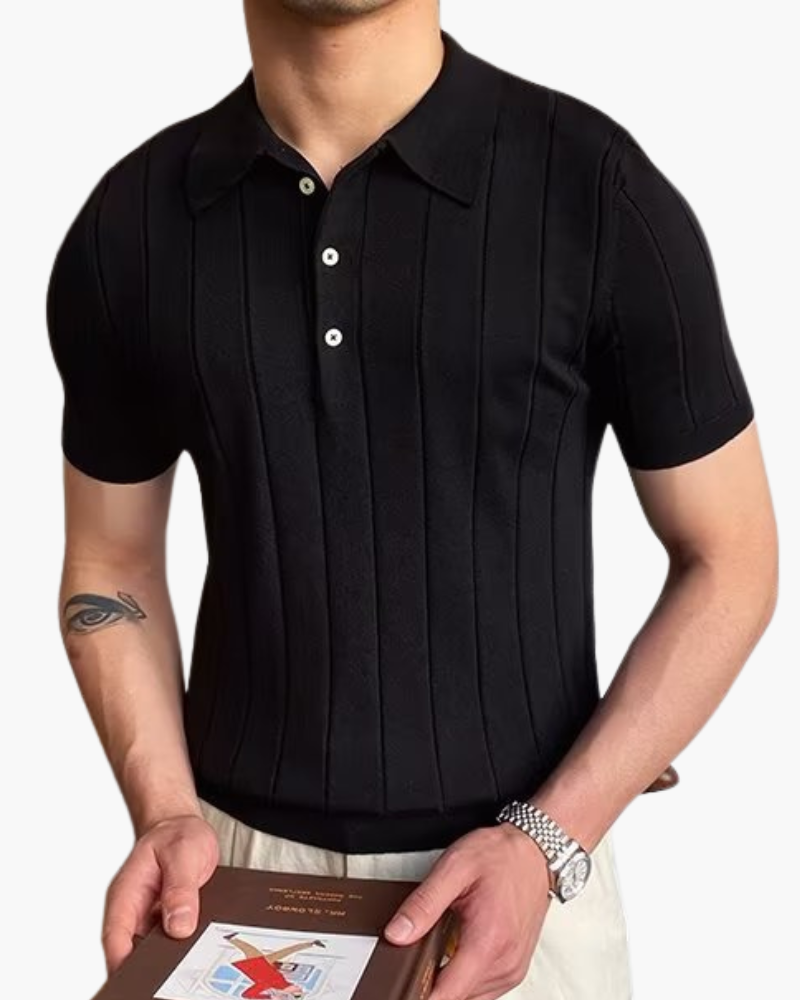 Cannes Ribbed Cotton Polo - Montierri