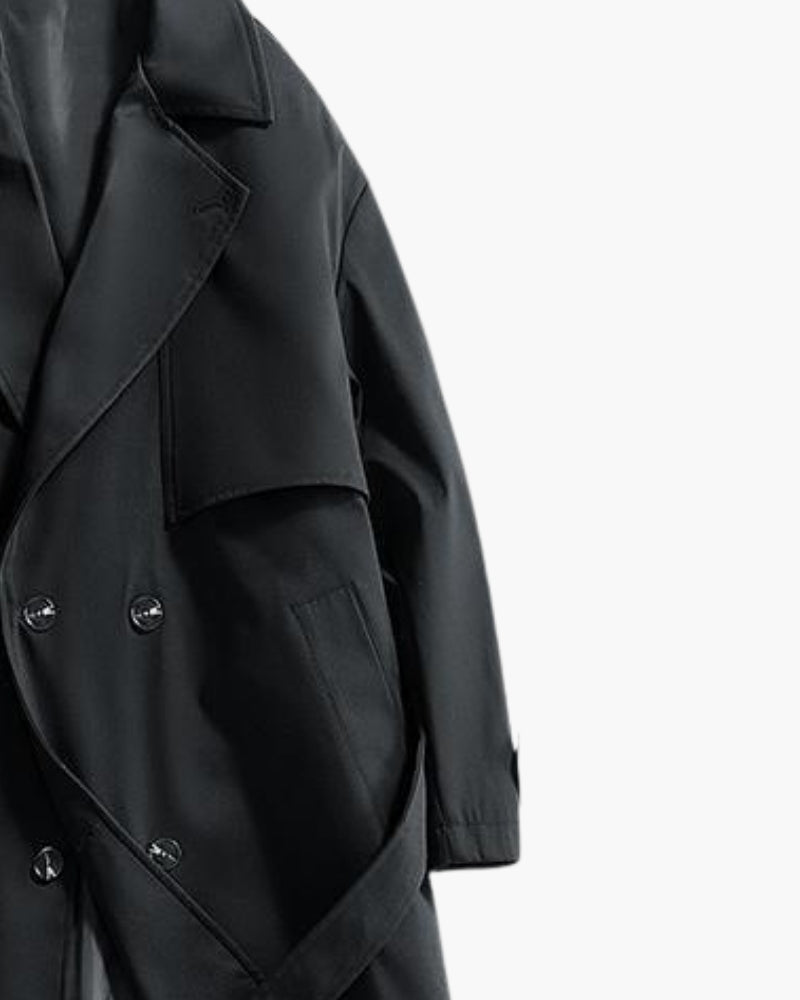 Classic Double-Breasted Trench Coat - Montierri