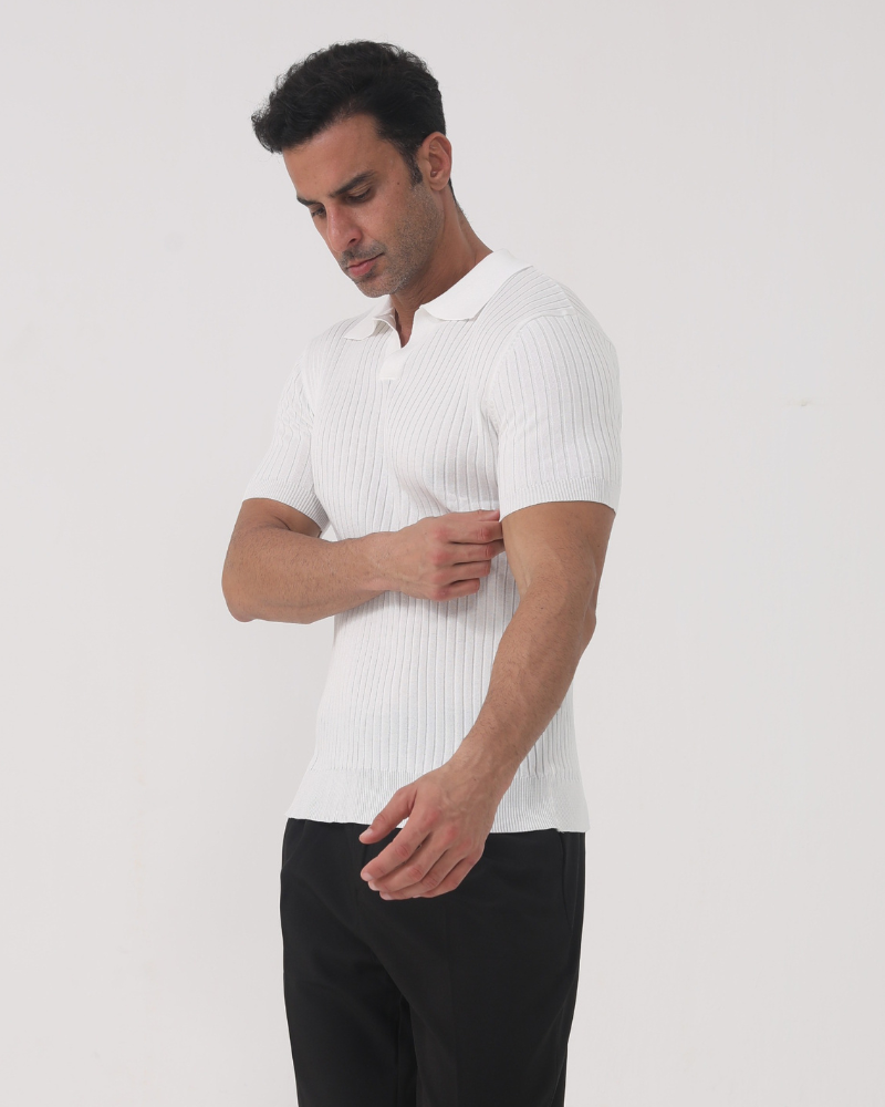 Florence - Ribbed Cotton Polo - Montierri