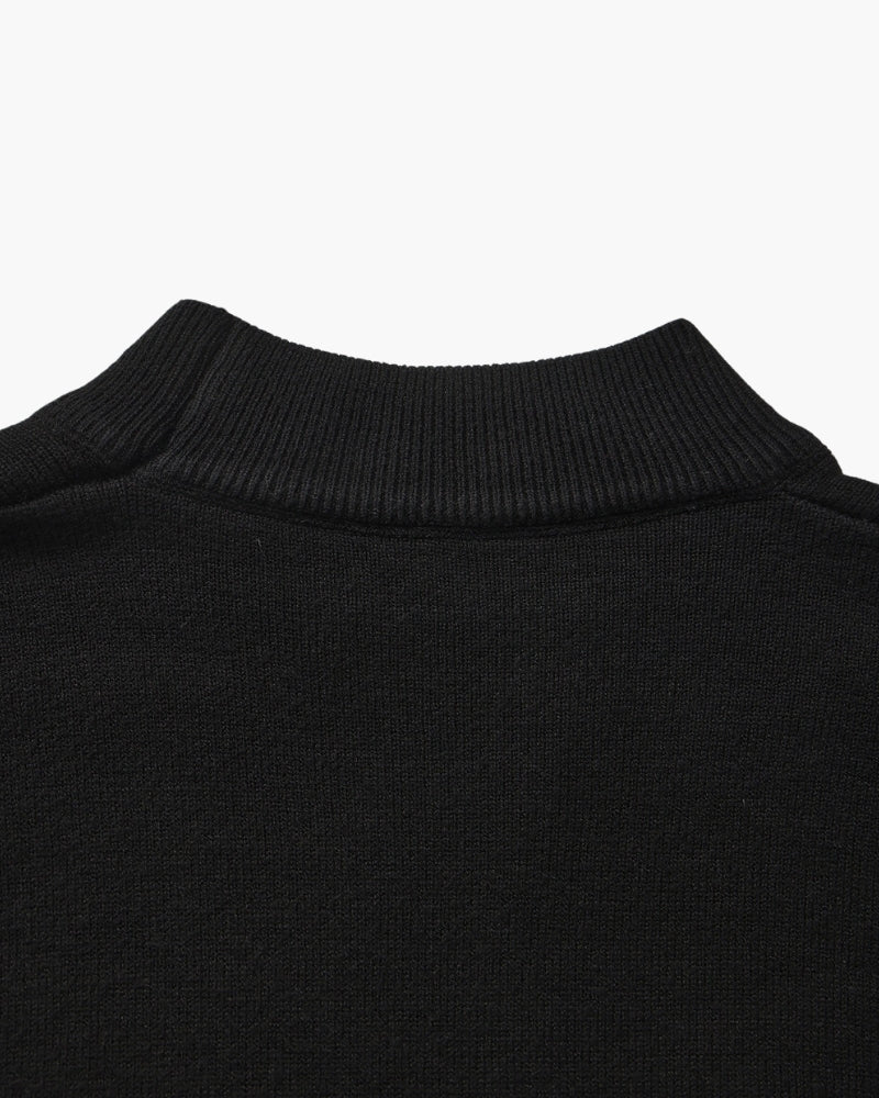 Essential Ribbed Mock Neck Sweater - Montierri