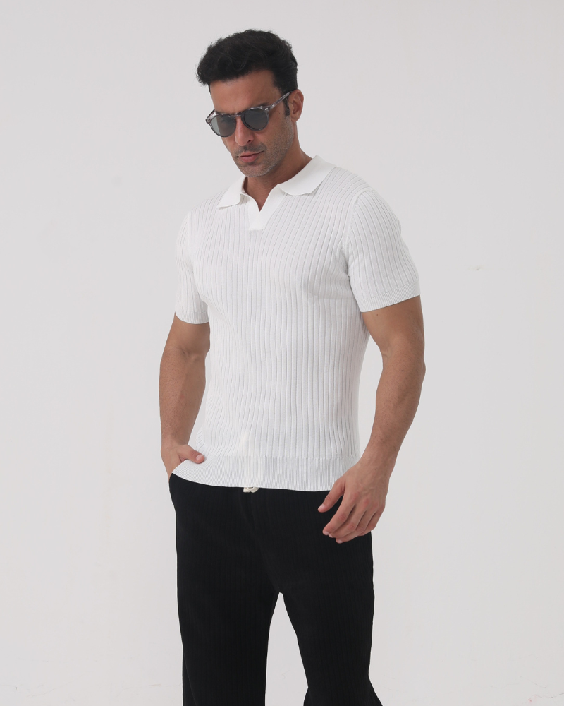 Florence - Ribbed Cotton Polo - Montierri