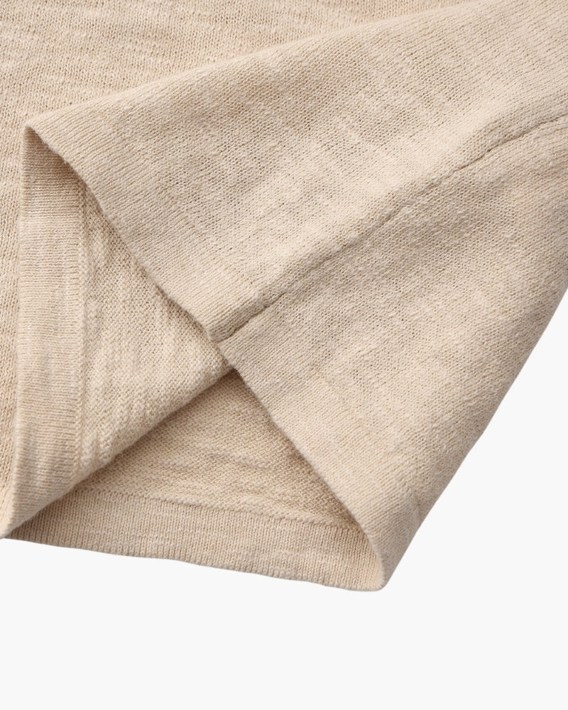 Linen Cotton Essential Crewneck - Montierri