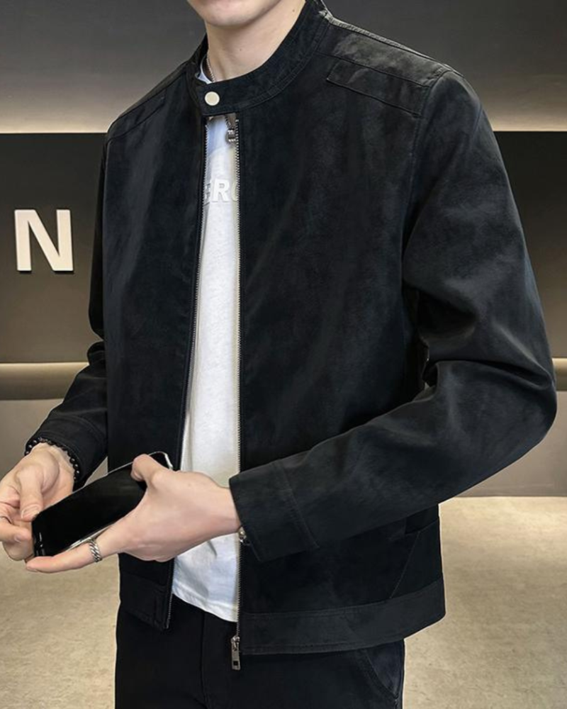 Estate Suede Leather Jacket - Montierri