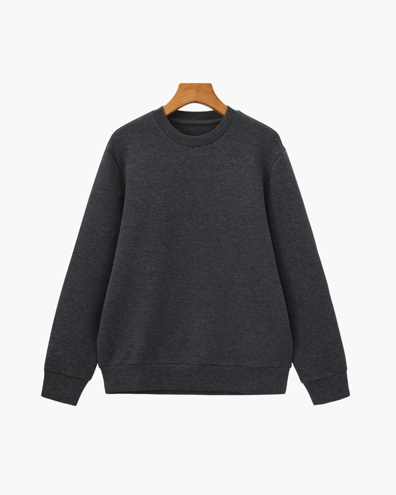 Classic Modal Blend Crewneck Sweatshirt - Montierri
