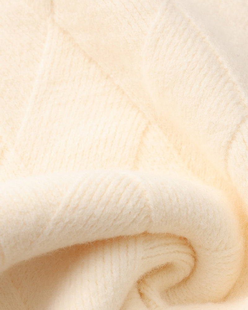 Diamond Knit Crewneck Sweater - Montierri