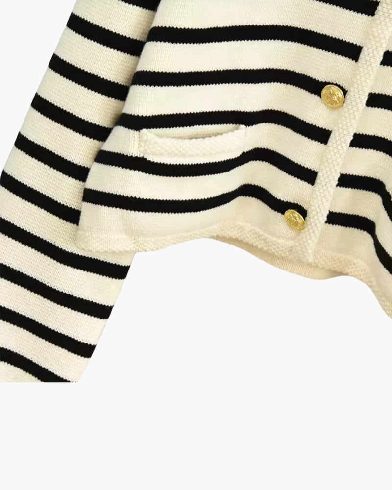 Premium Striped Wool Vest - Montierri