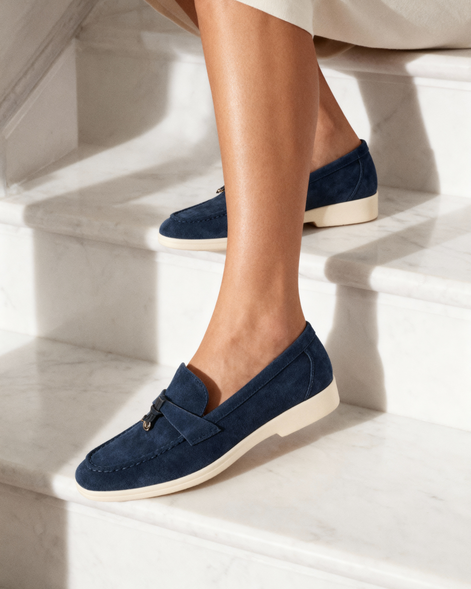 Suede Lady Loafers - Montierri