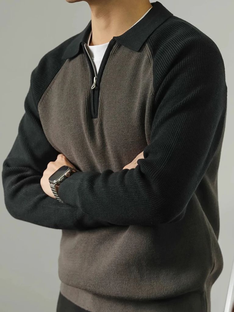 Raglan Quarter Zip Sweater - Montierri